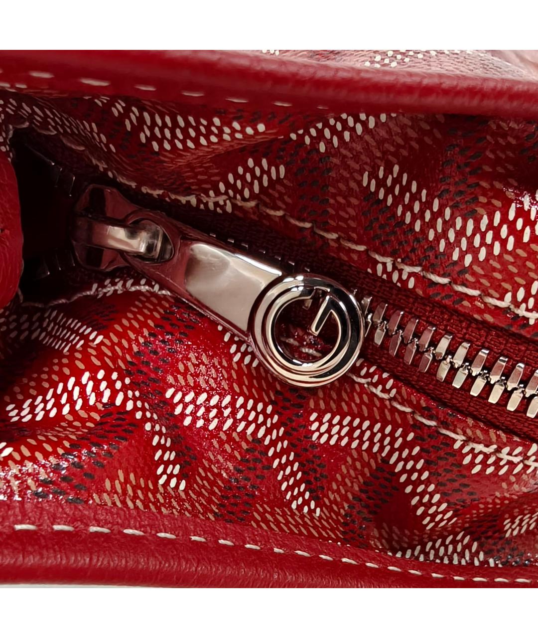 GOYARD Красная сумка через плечо, фото 7