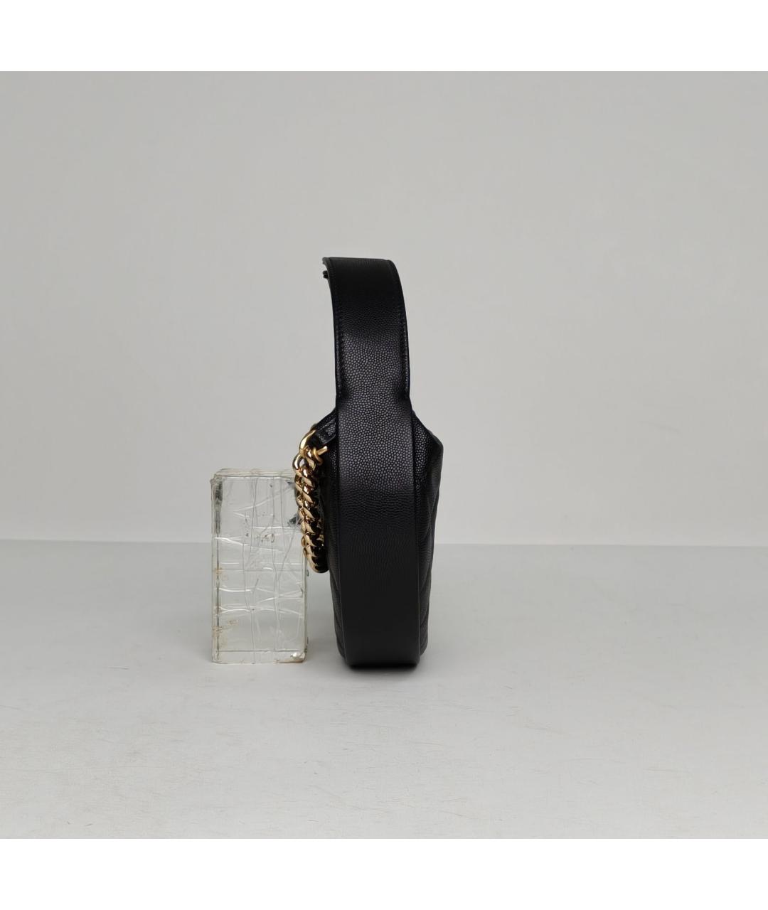 CHANEL Черная кожаная сумка через плечо, фото 5