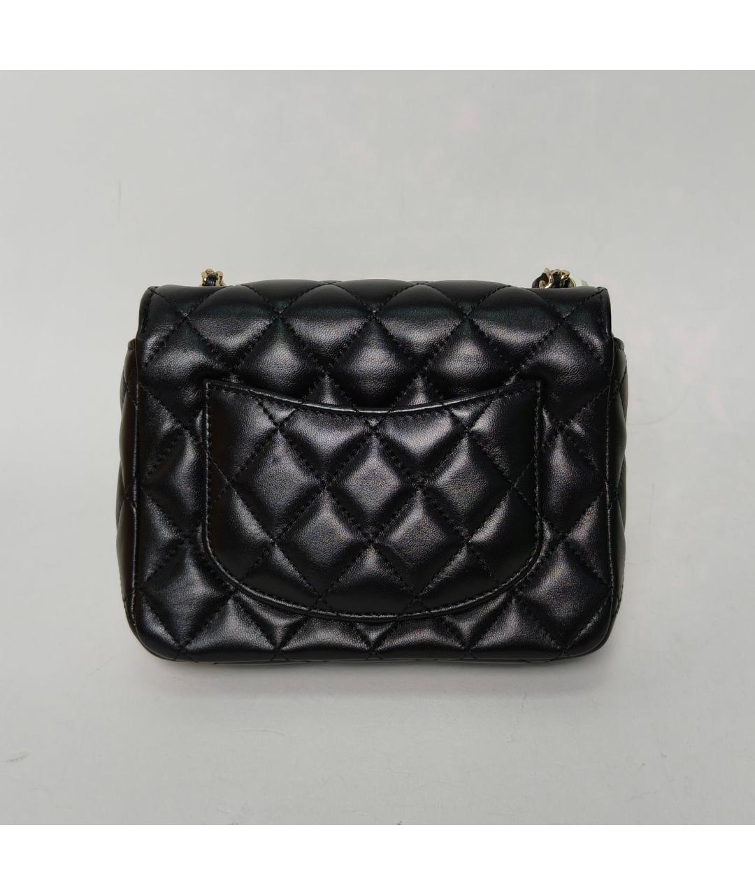 CHANEL Черная кожаная сумка через плечо, фото 4