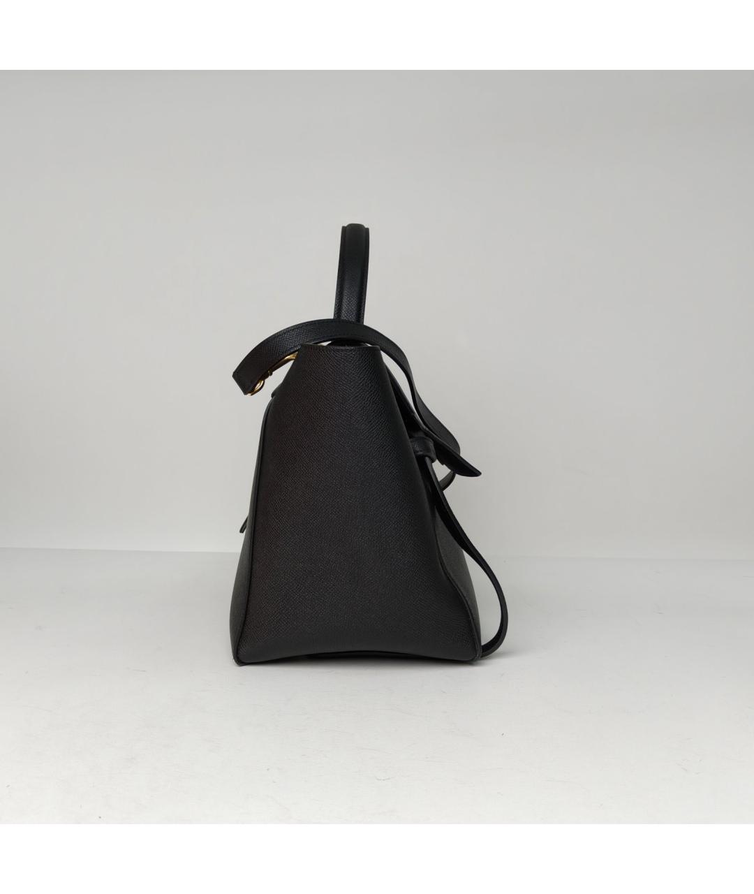 CELINE Черная кожаная сумка через плечо, фото 5