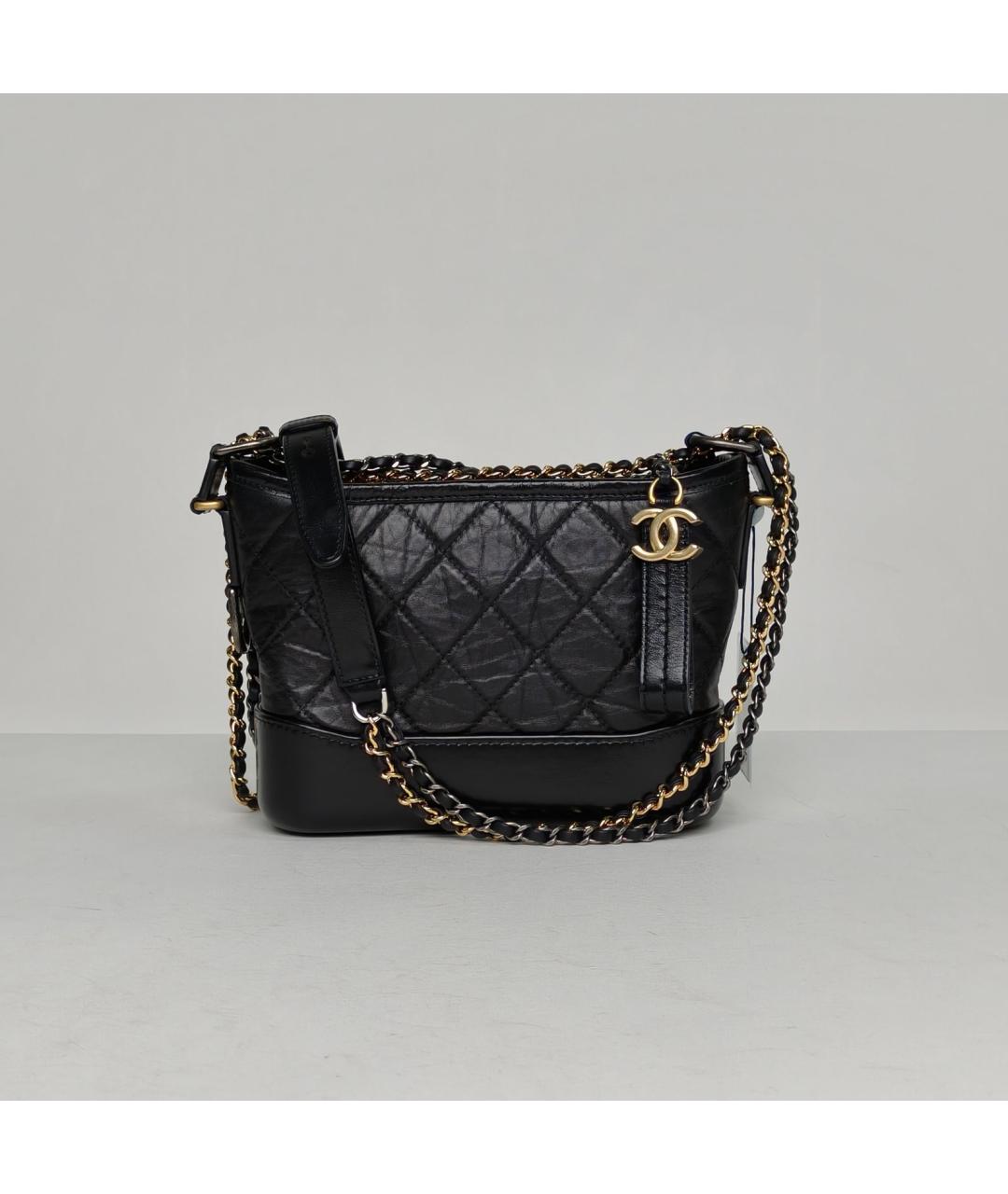 CHANEL Черная кожаная сумка через плечо, фото 2