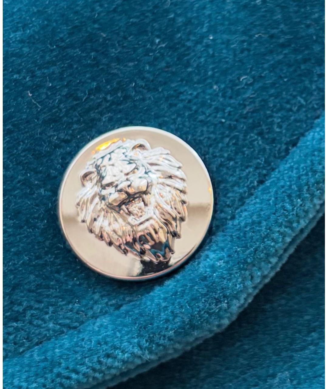 BILLIONAIRE Бирюзовая бархатная куртка, фото 6