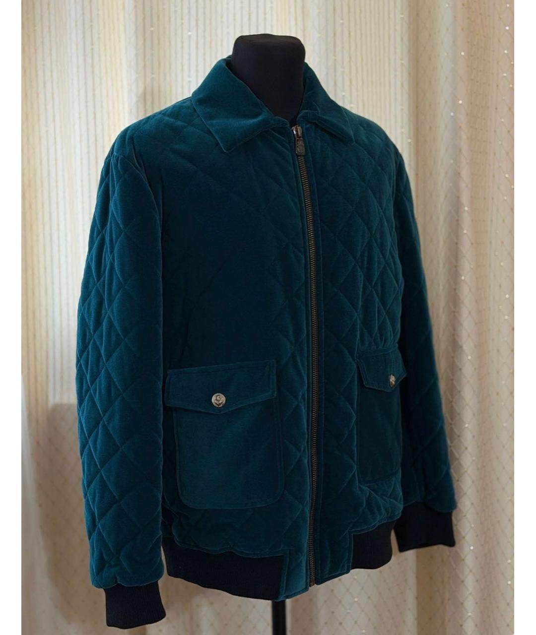 BILLIONAIRE Бирюзовая бархатная куртка, фото 8