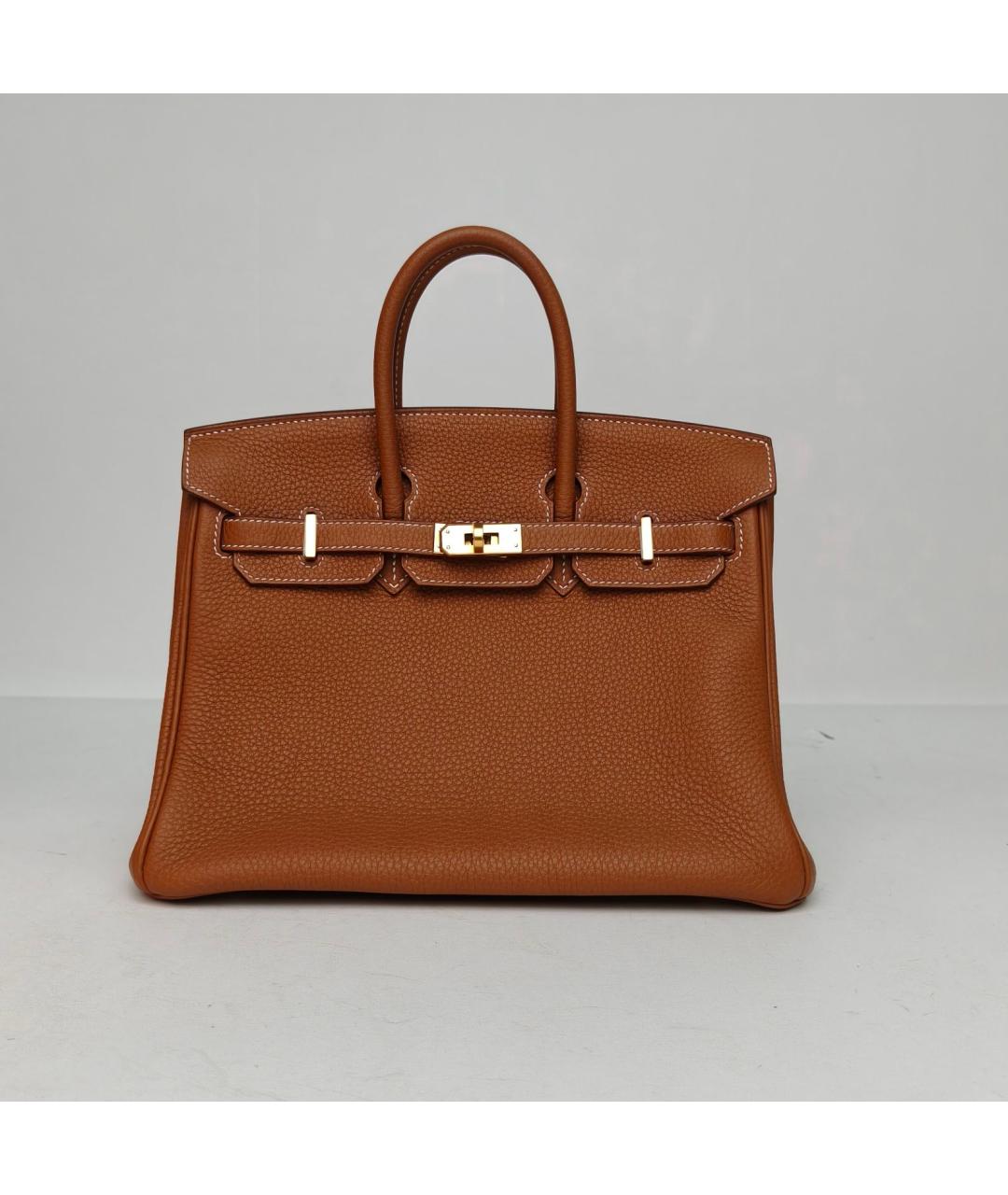 HERMES Коричневая кожаная сумка через плечо, фото 2