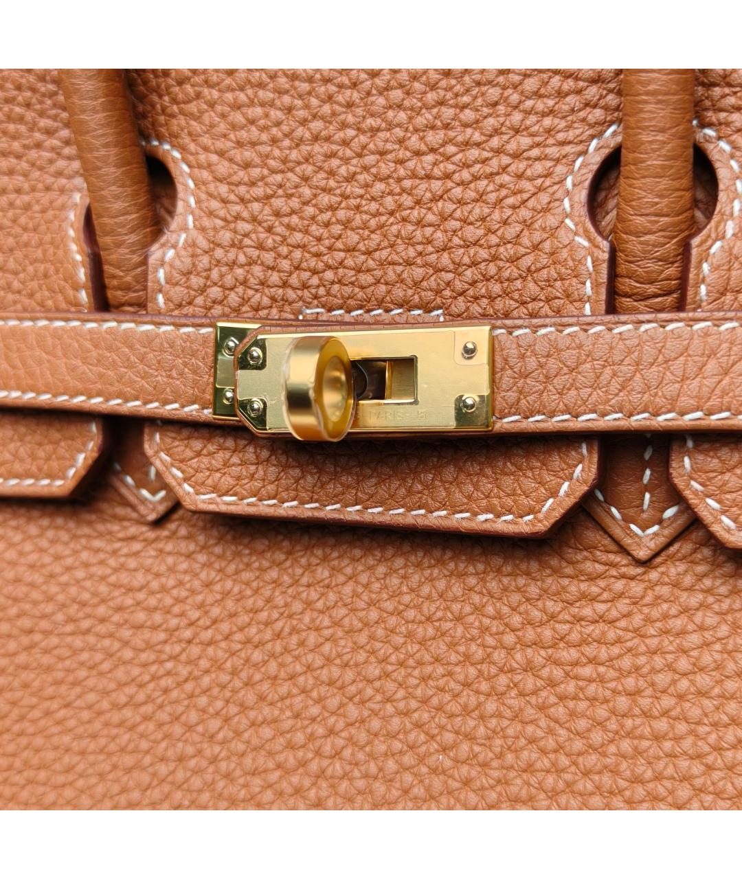 HERMES Коричневая кожаная сумка через плечо, фото 7