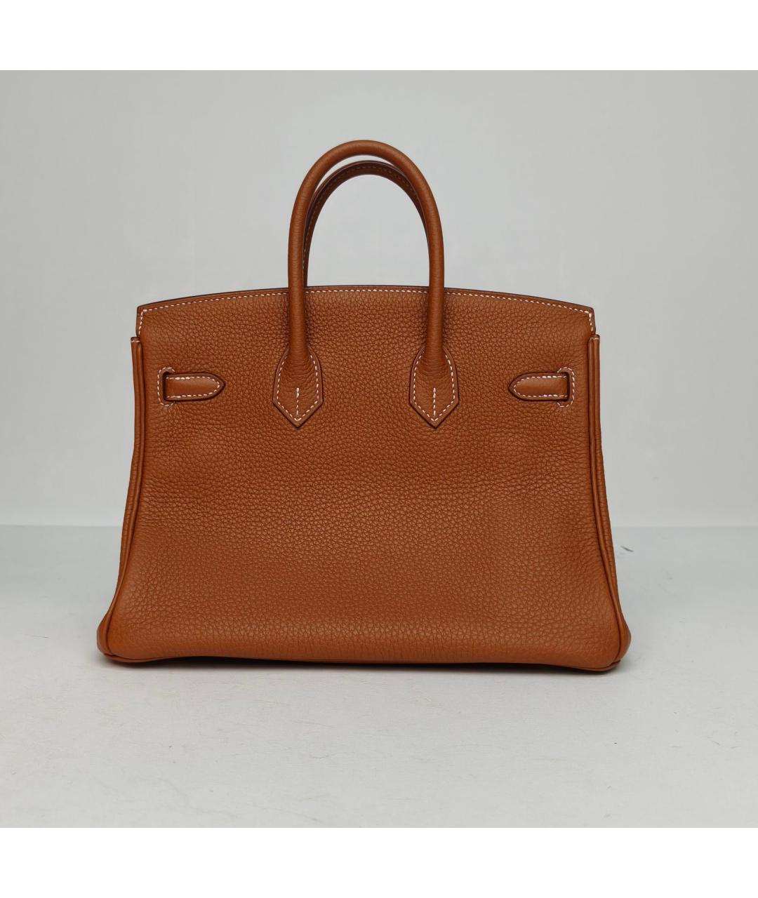 HERMES Коричневая кожаная сумка через плечо, фото 4