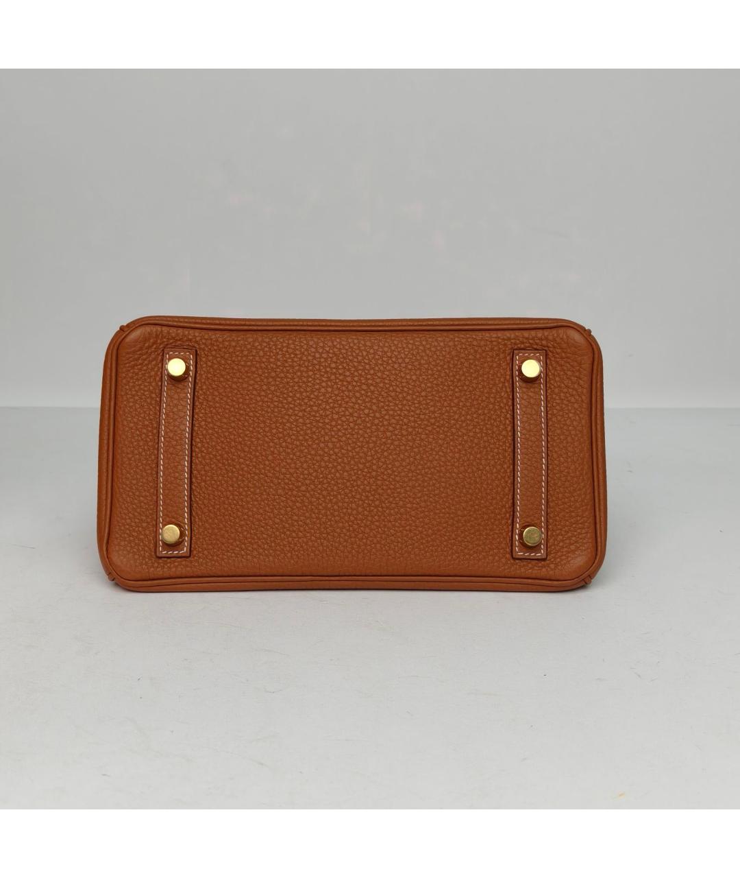 HERMES Коричневая кожаная сумка через плечо, фото 6