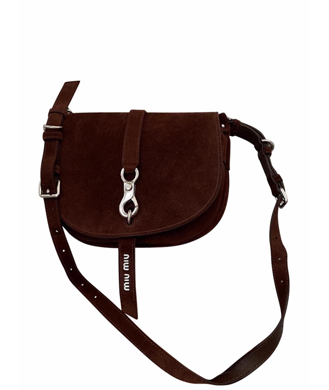 MIU MIU Коричневая сумка с короткими ручками, фото 1