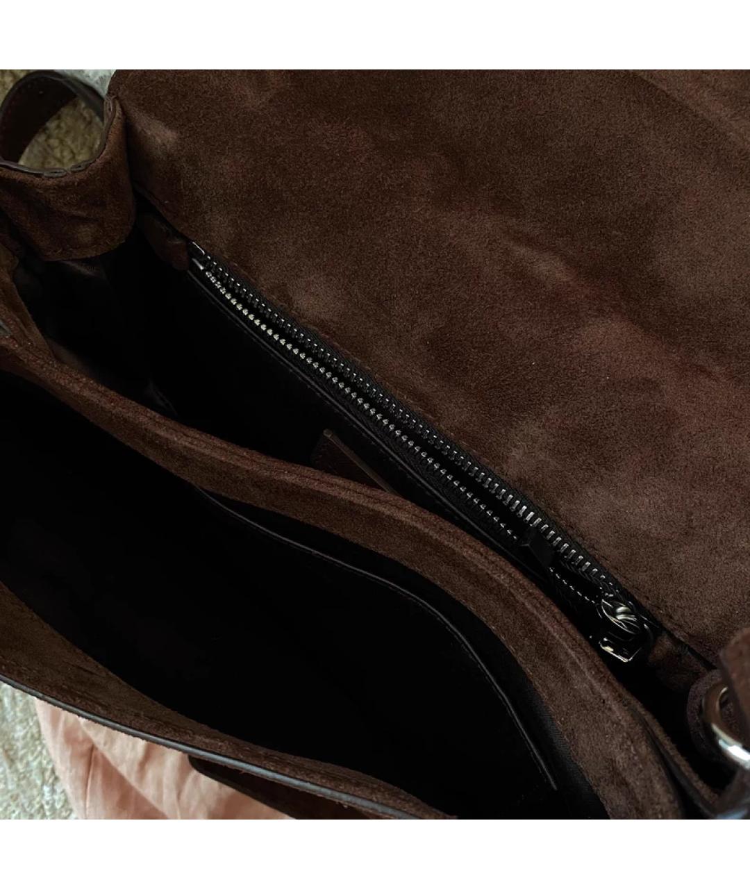 MIU MIU Коричневая сумка с короткими ручками, фото 5