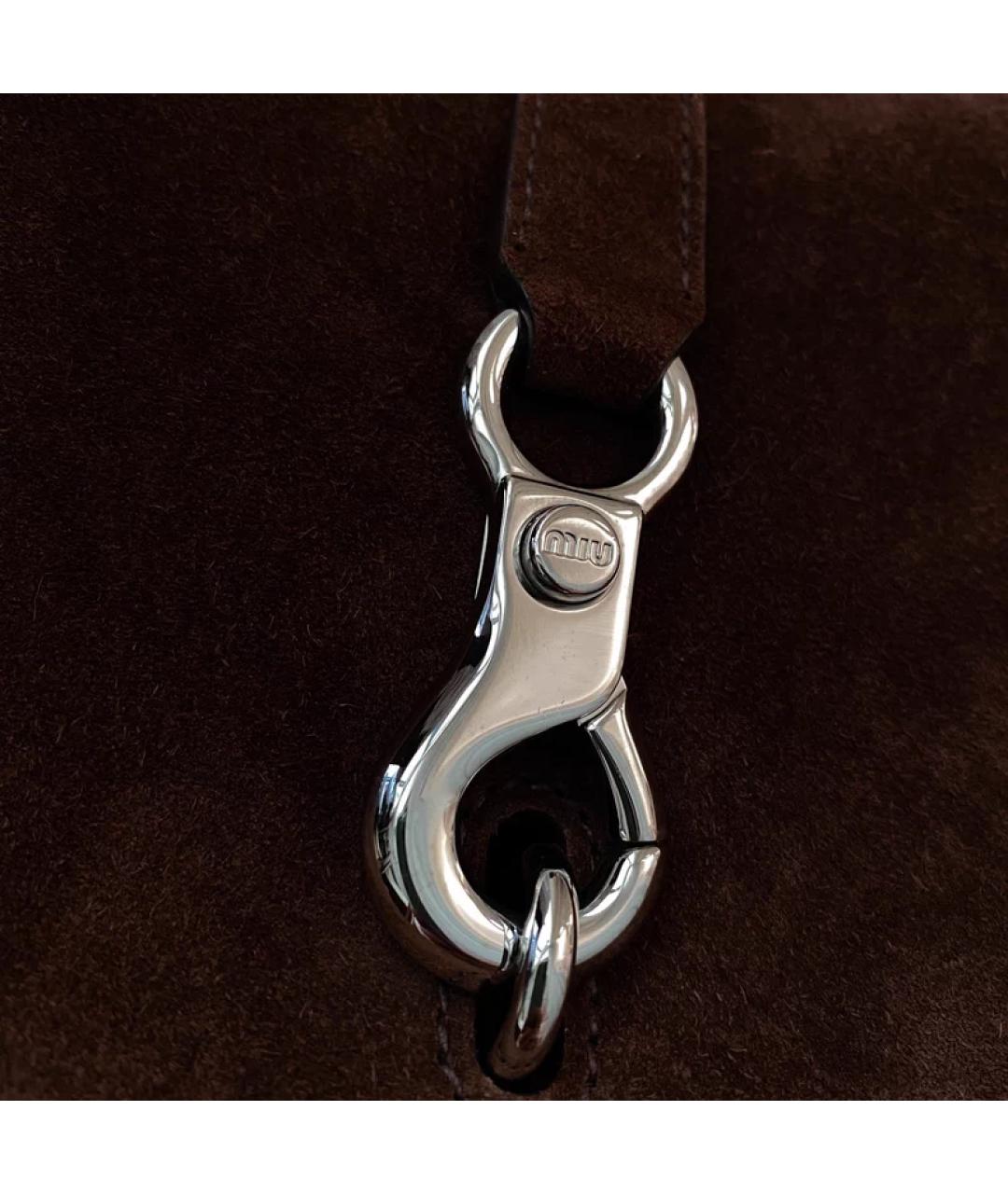 MIU MIU Коричневая сумка с короткими ручками, фото 4