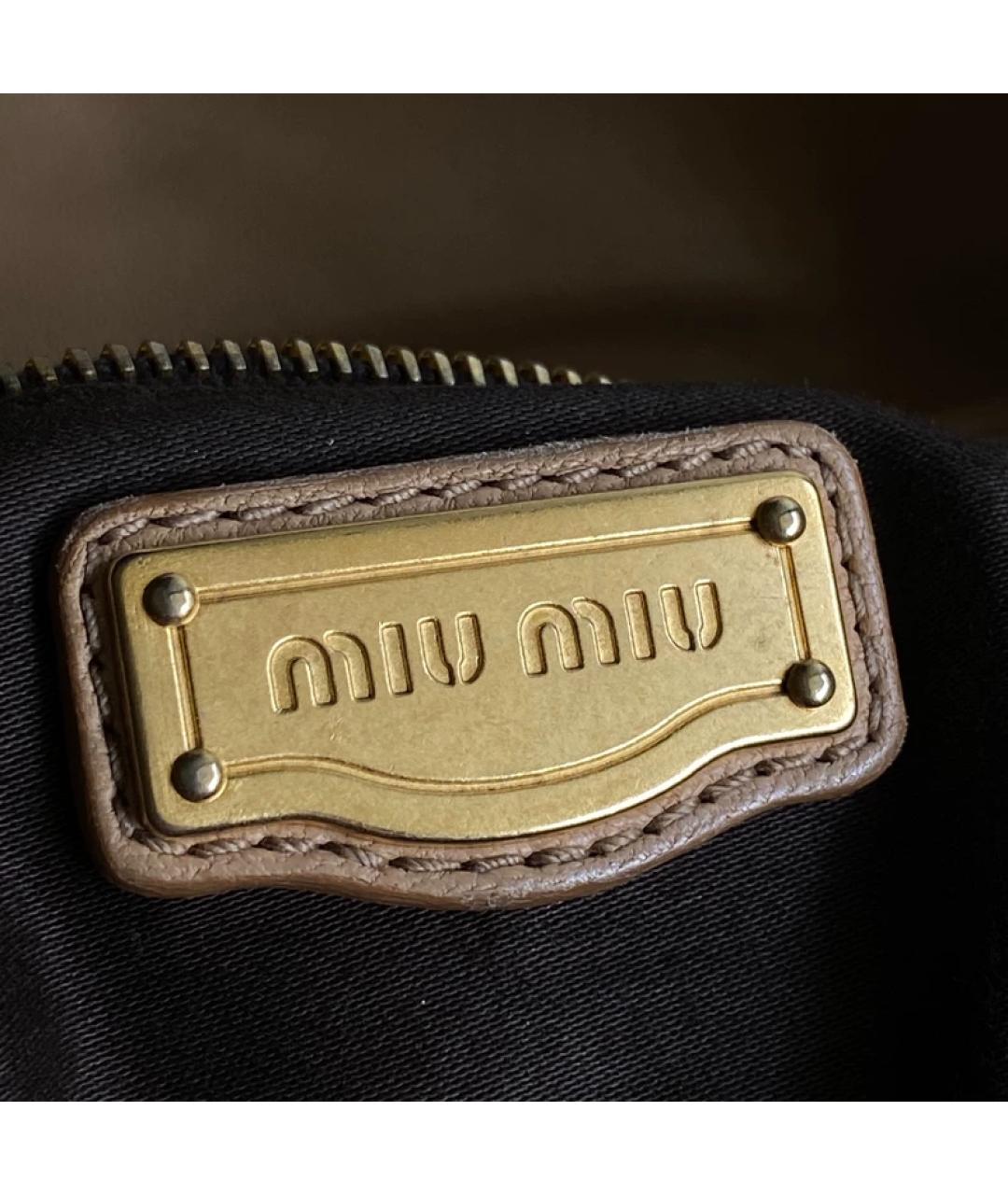 MIU MIU Серая сумка с короткими ручками, фото 5