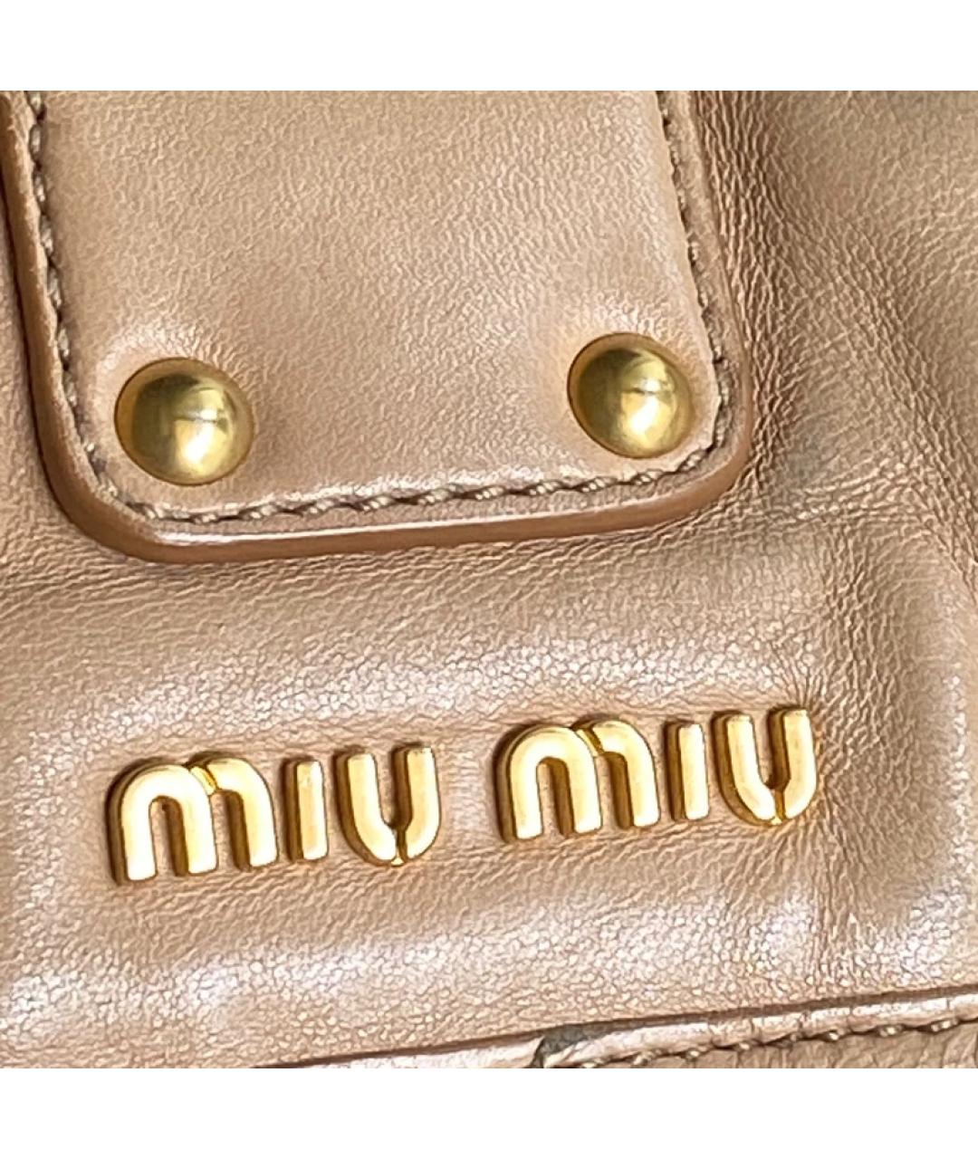 MIU MIU Серая сумка с короткими ручками, фото 3