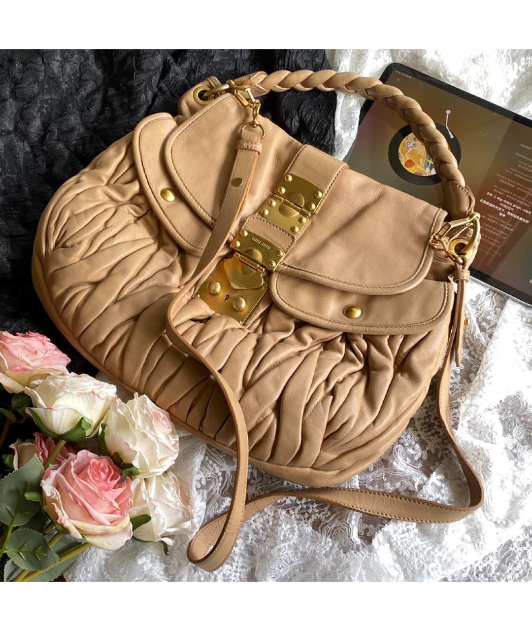 MIU MIU Серая сумка с короткими ручками, фото 8