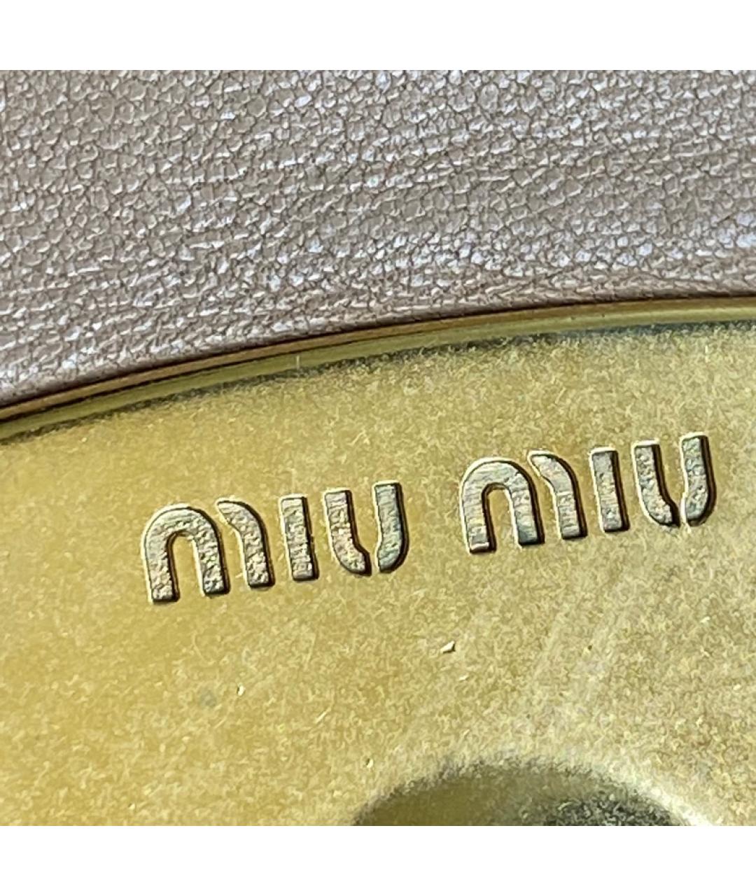 MIU MIU Серая сумка с короткими ручками, фото 4