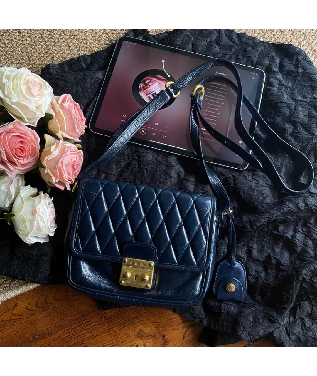 MIU MIU Черная сумка с короткими ручками, фото 5