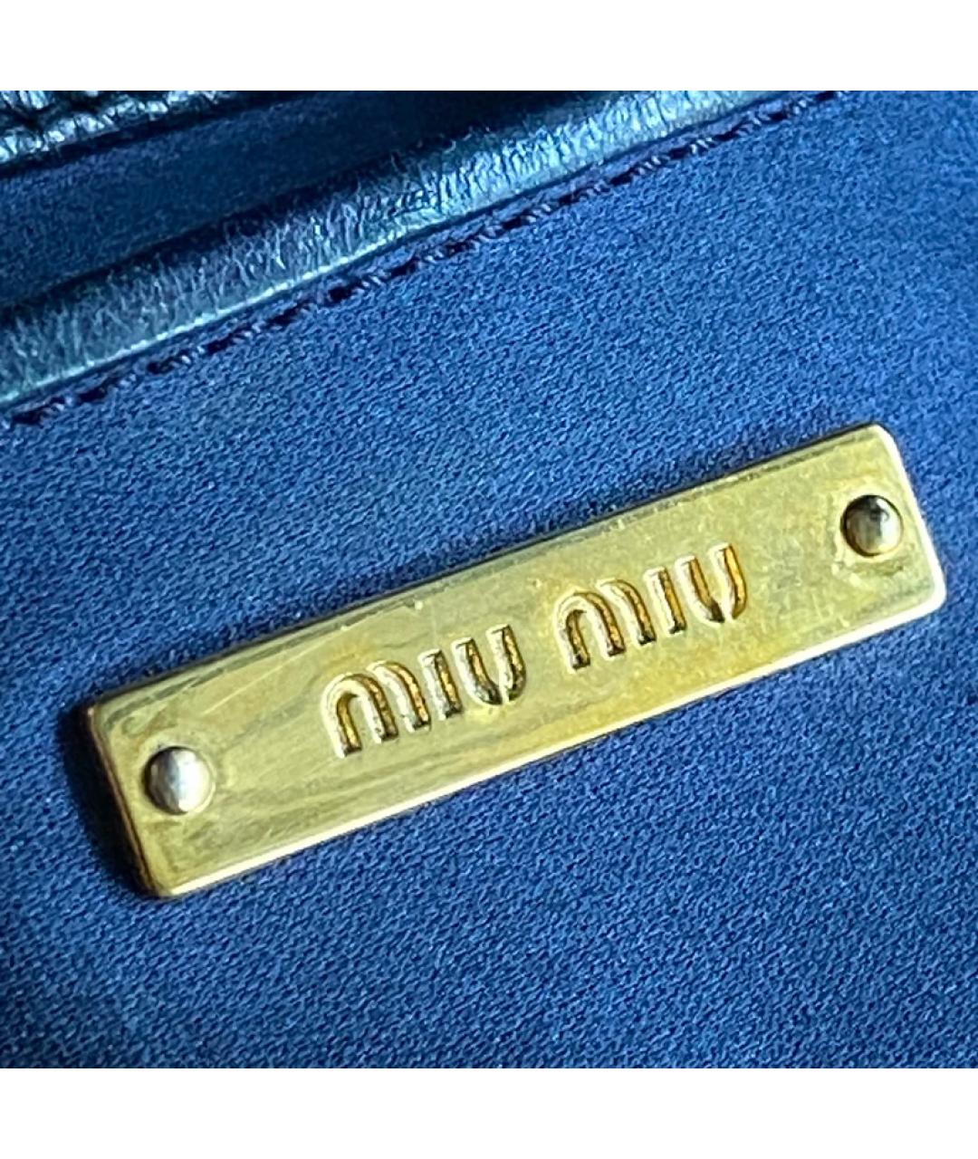 MIU MIU Черная сумка с короткими ручками, фото 2