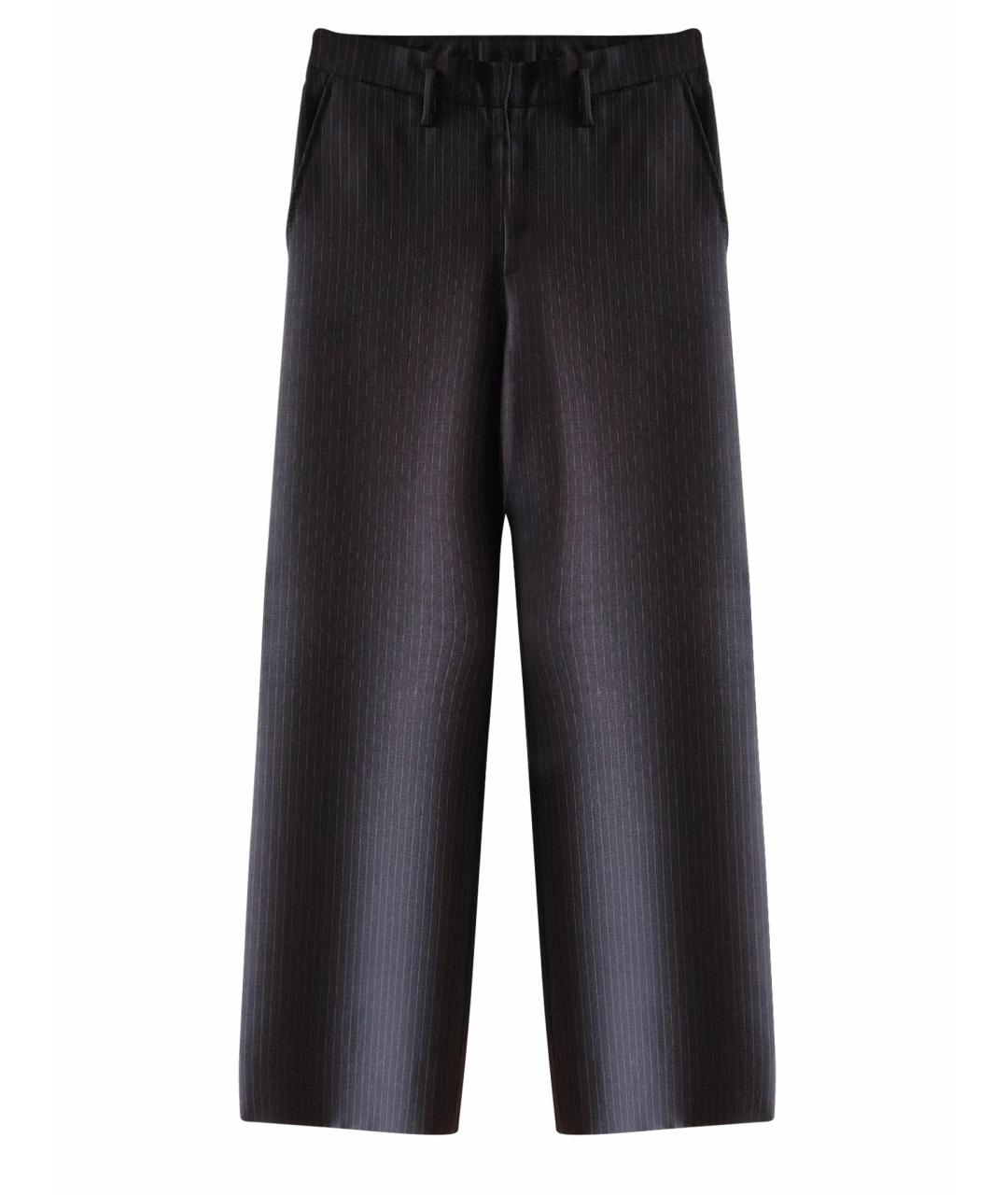 GUCCI Черные шерстяные брюки широкие, фото 1