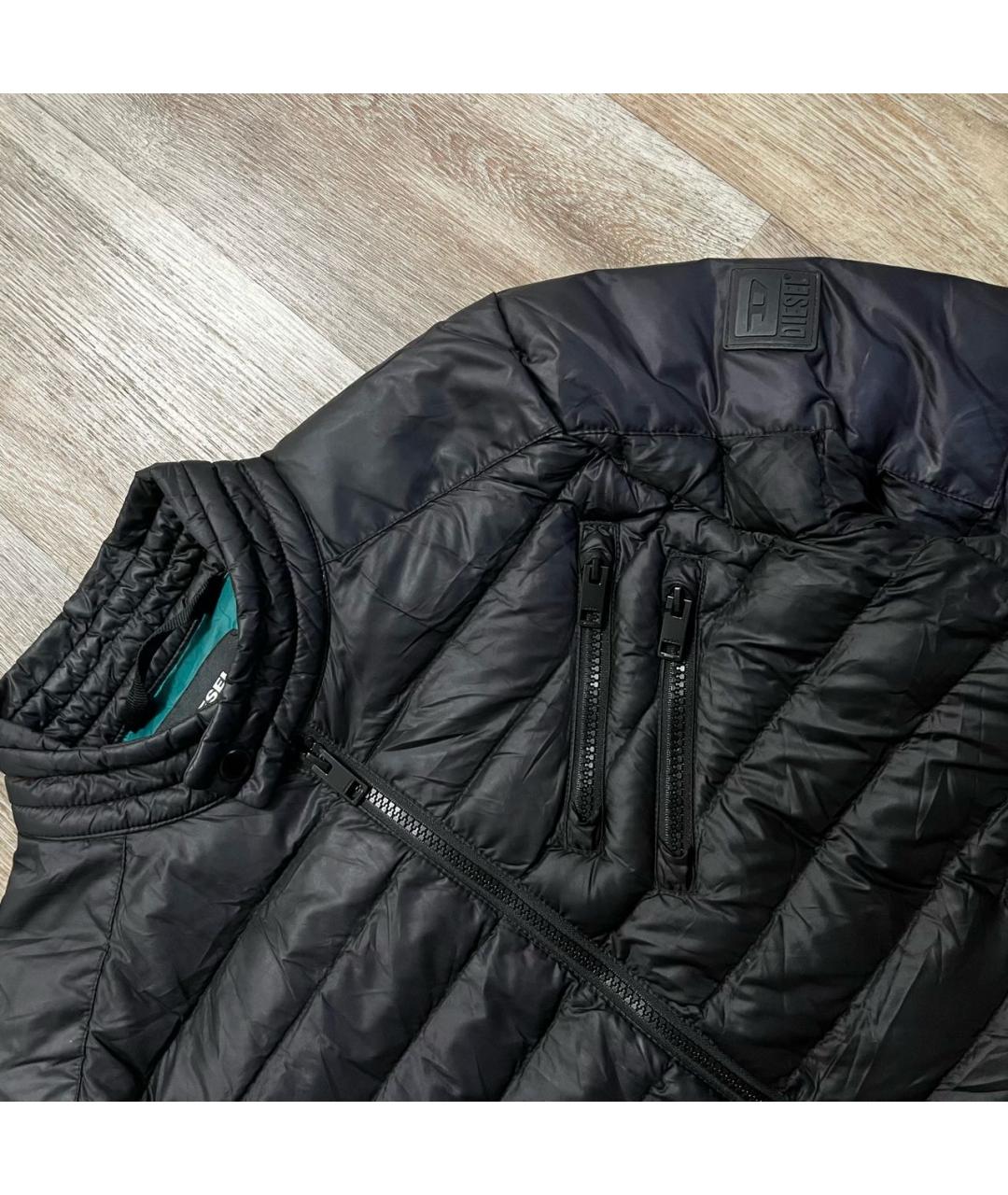 DIESEL Черная полиэстеровая куртка, фото 2