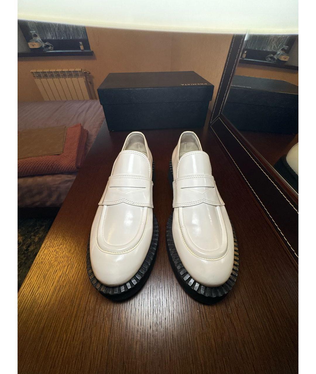 PREMIATA Белые кожаные лоферы, фото 2
