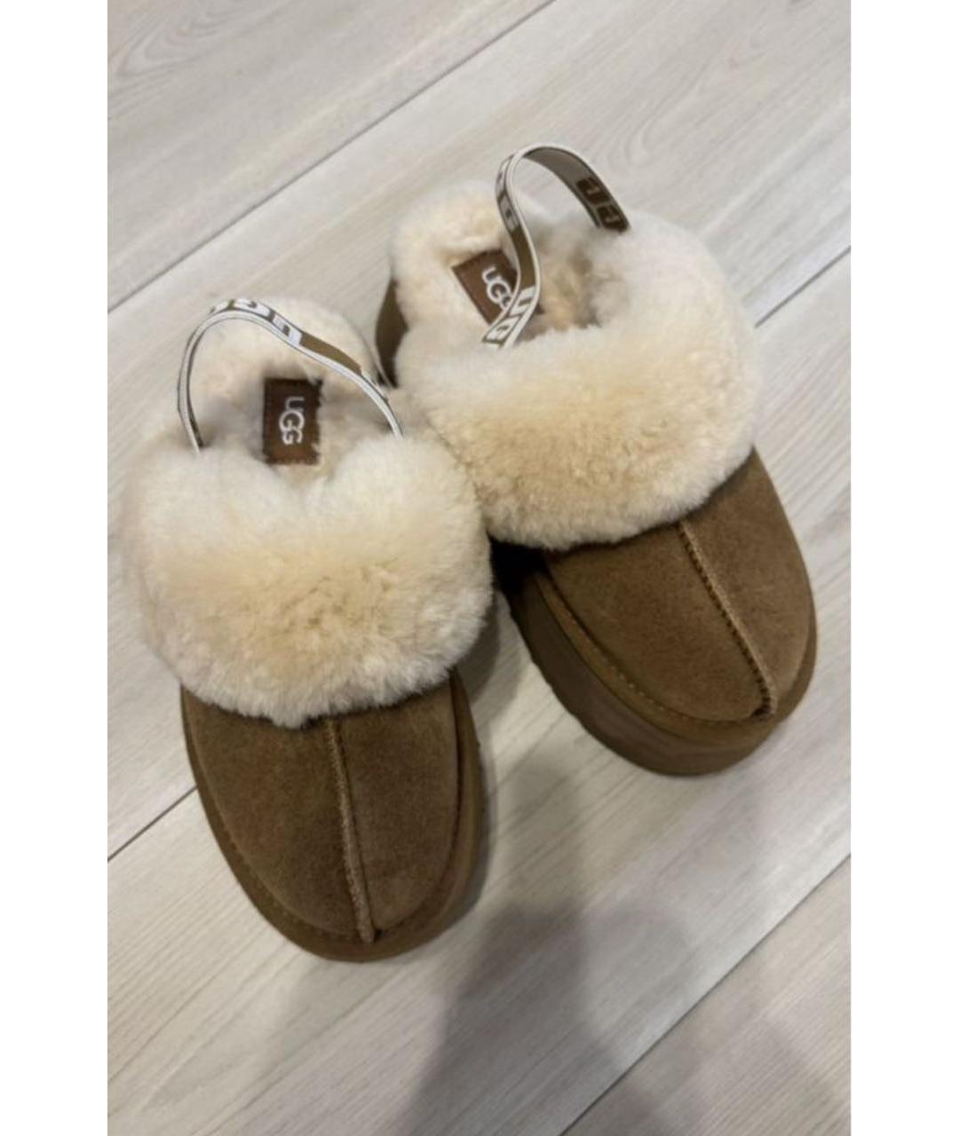 UGG AUSTRALIA Бежевые замшевые полусапоги, фото 2