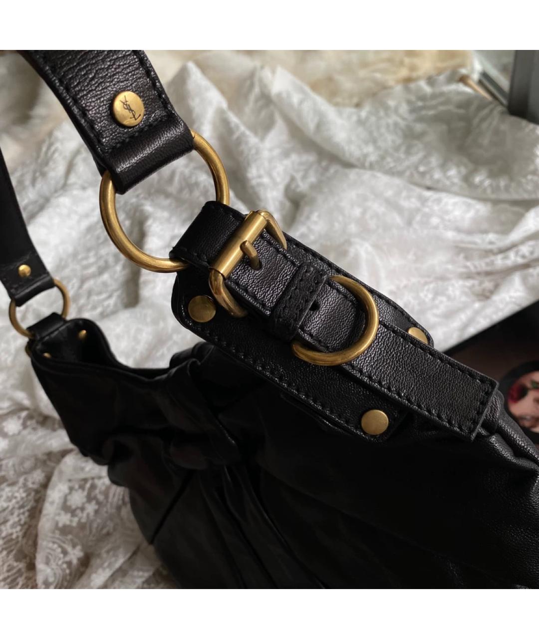 SAINT LAURENT Черная сумка с короткими ручками, фото 2