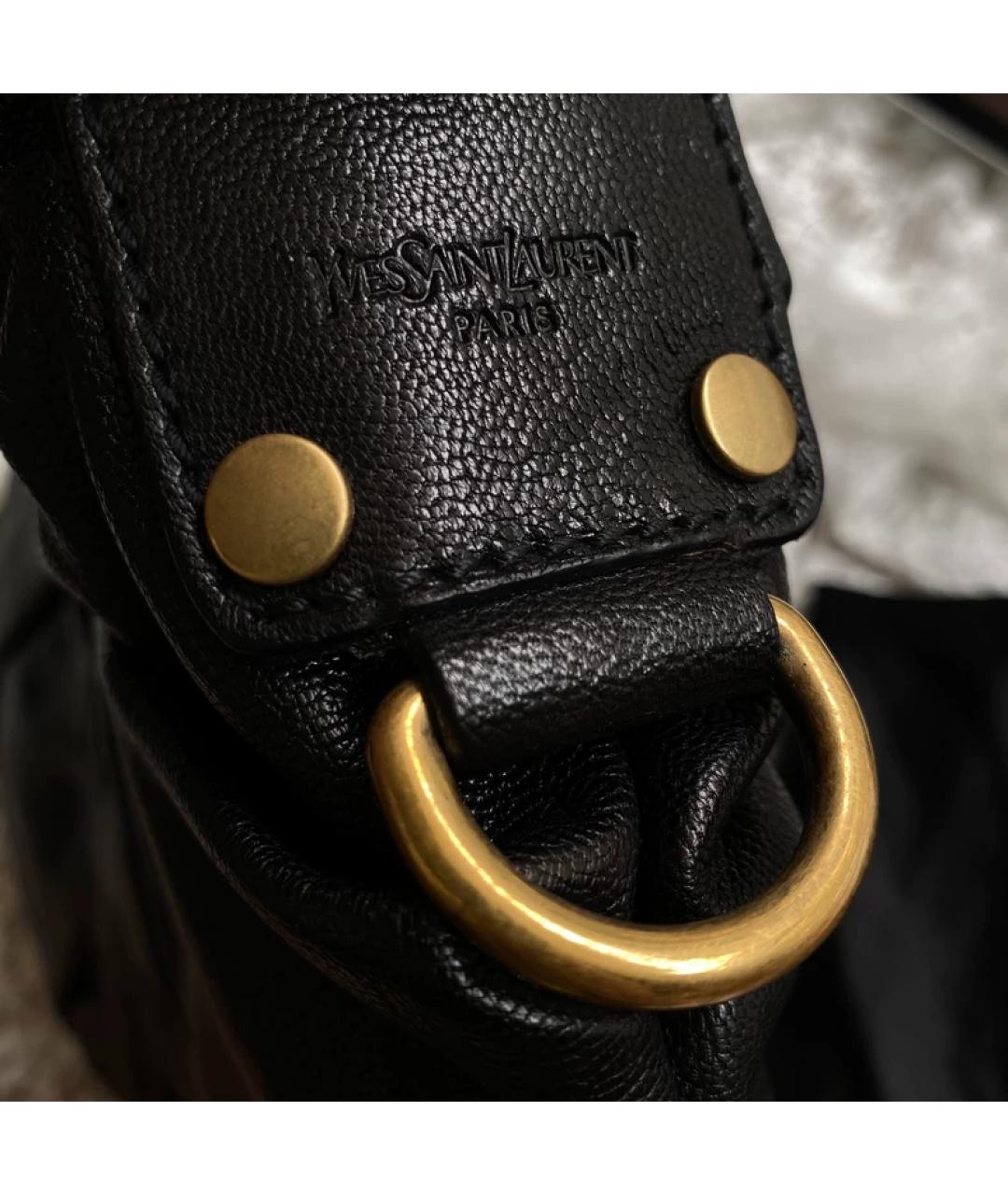 SAINT LAURENT Черная сумка с короткими ручками, фото 9