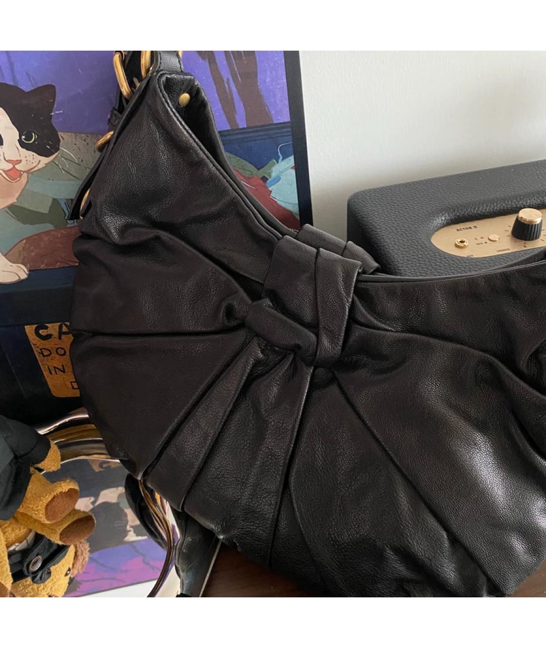 SAINT LAURENT Черная сумка с короткими ручками, фото 6