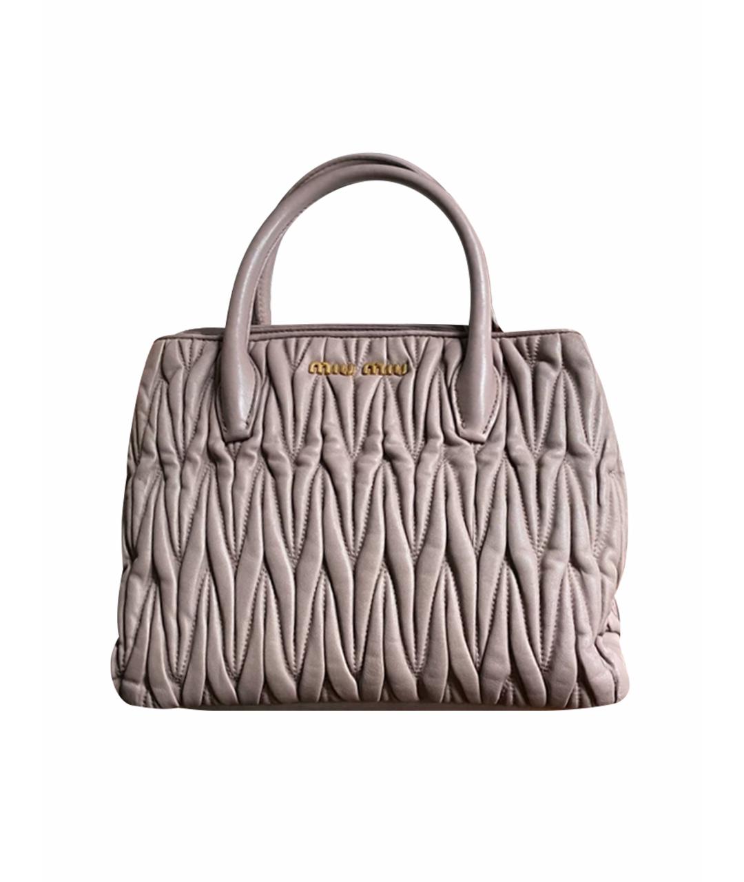 MIU MIU Белая сумка с короткими ручками, фото 1