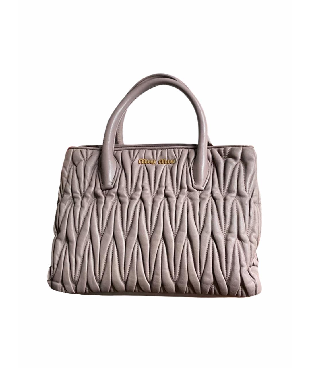 MIU MIU Белая сумка с короткими ручками, фото 7