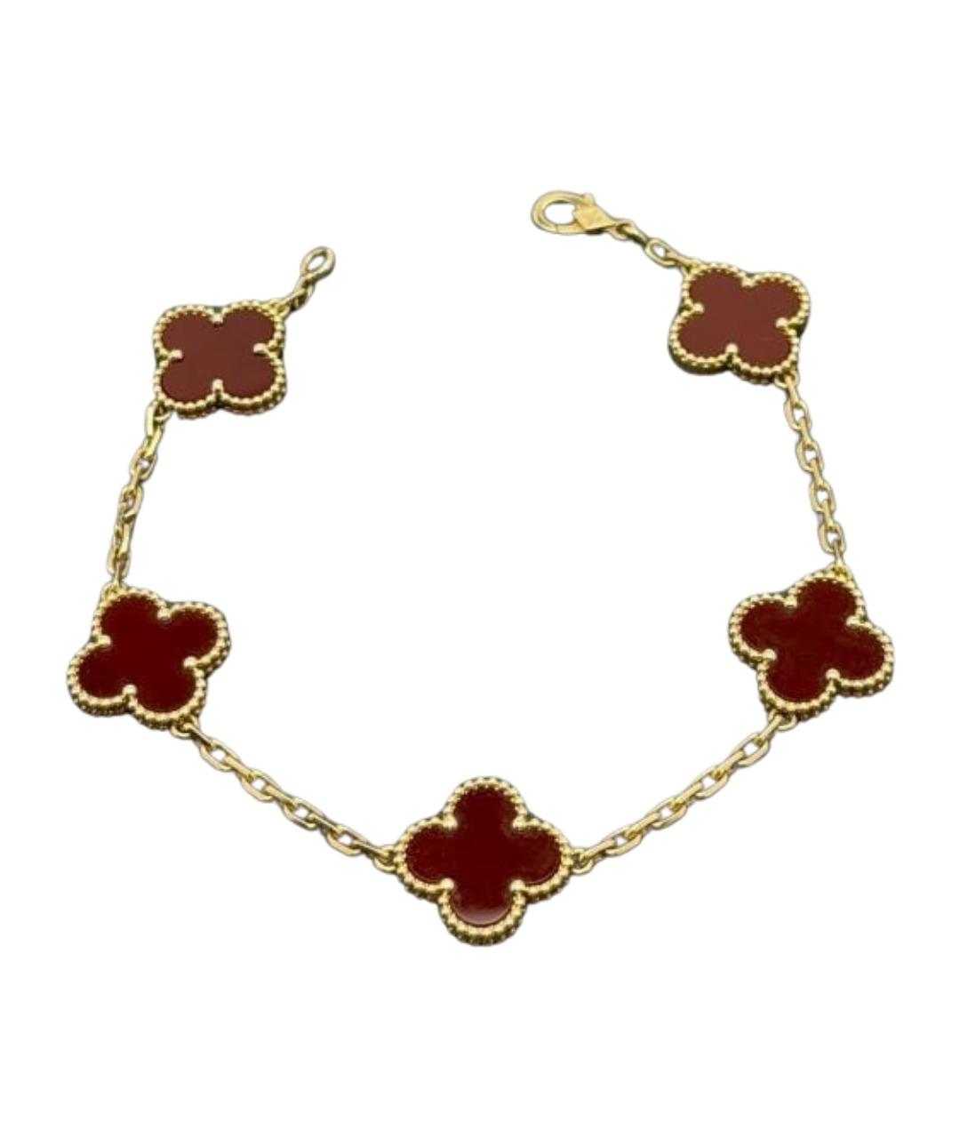 VAN CLEEF & ARPELS Красный браслет из желтого золота, фото 1