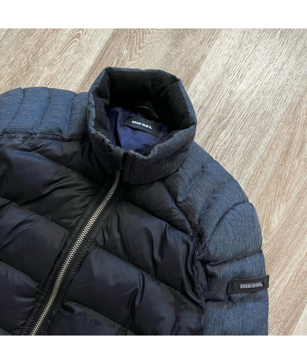 DIESEL Темно-синяя полиэстеровая куртка, фото 2