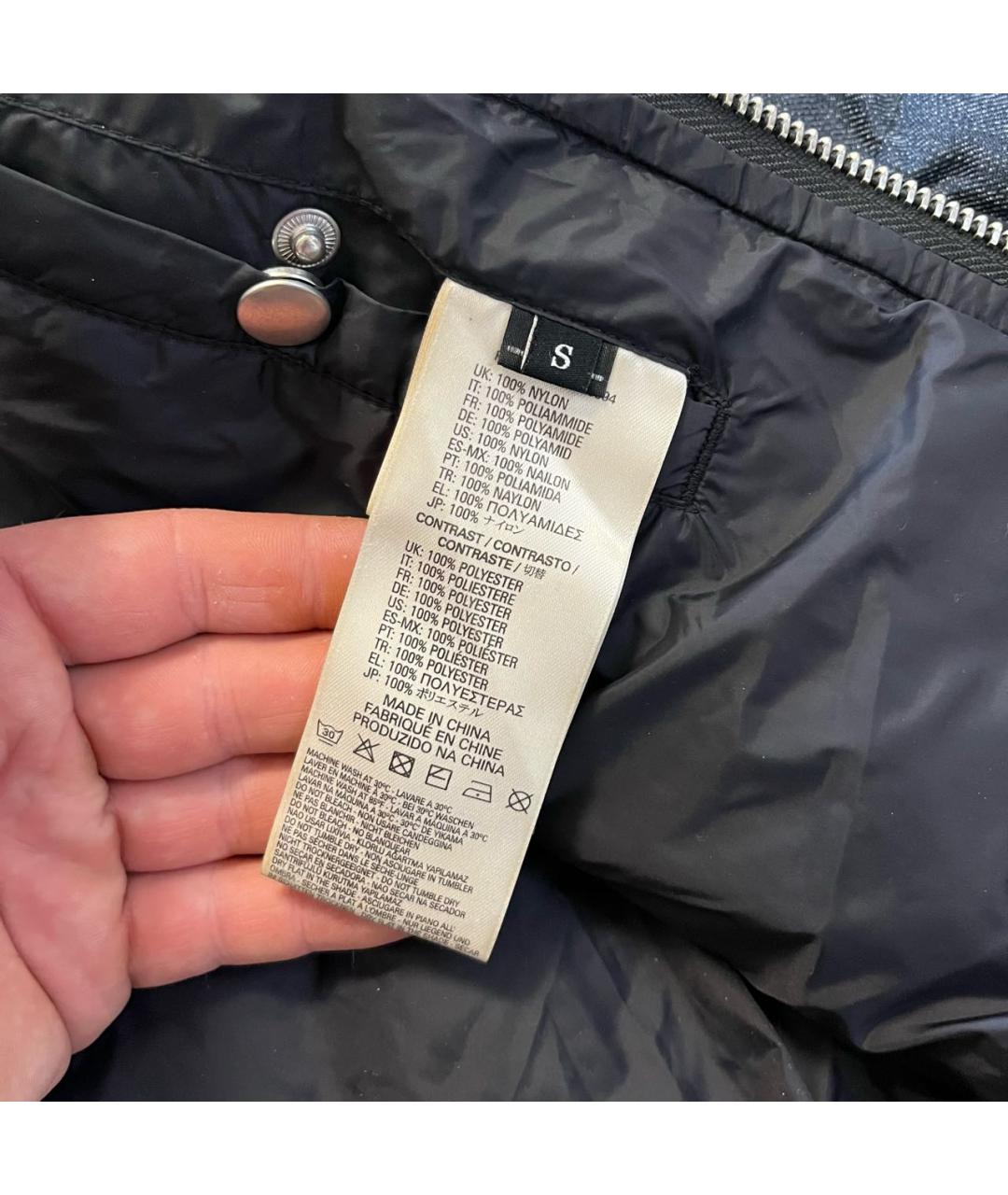 DIESEL Темно-синяя полиэстеровая куртка, фото 7