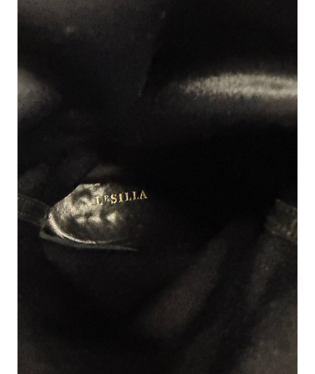 LE SILLA Черные замшевые ботфорты, фото 7