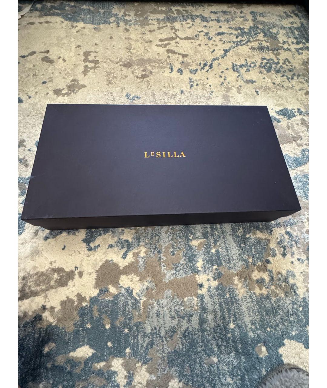 LE SILLA Черные замшевые ботфорты, фото 8