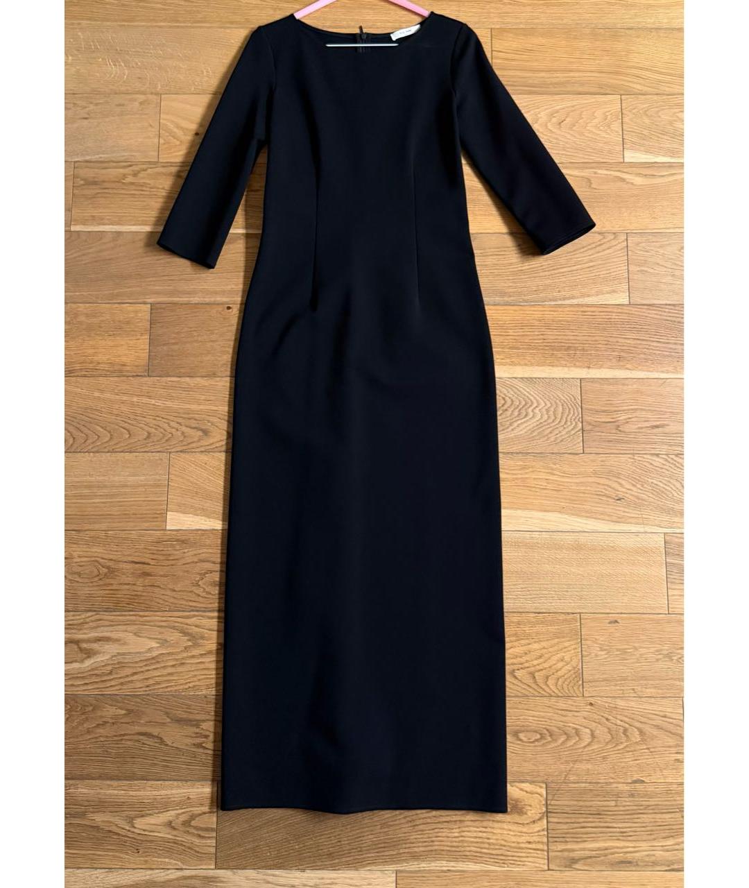THE ROW Черное вискозное повседневное платье, фото 7