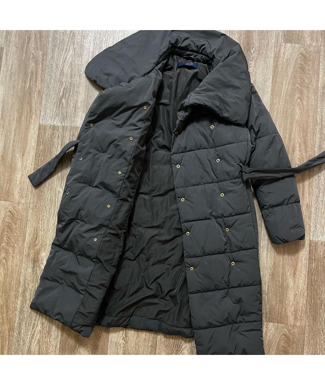 TRUSSARDI Серый полиэстеровый пуховик, фото 5