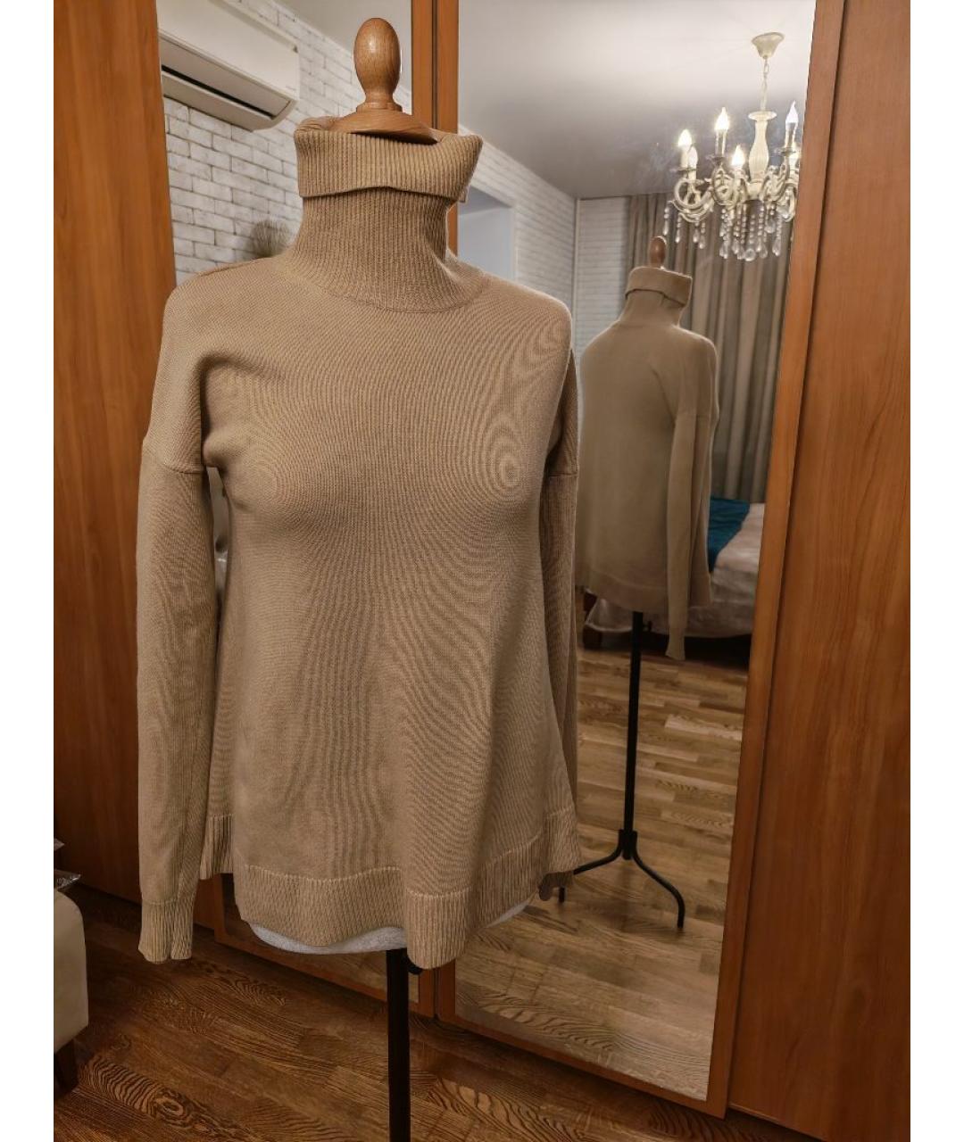 THEORY Бежевый шерстяной джемпер / свитер, фото 6