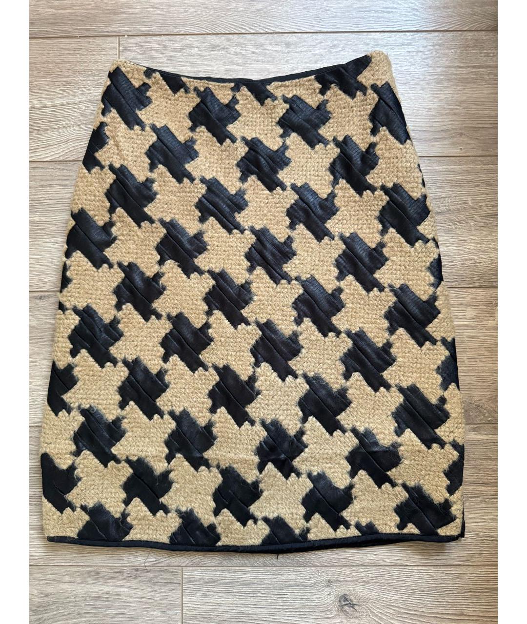 ESCADA Бежевая шерстяная юбка миди, фото 2