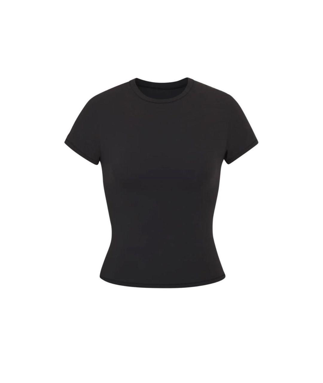 SKIMS Черная хлопковая футболка, фото 1