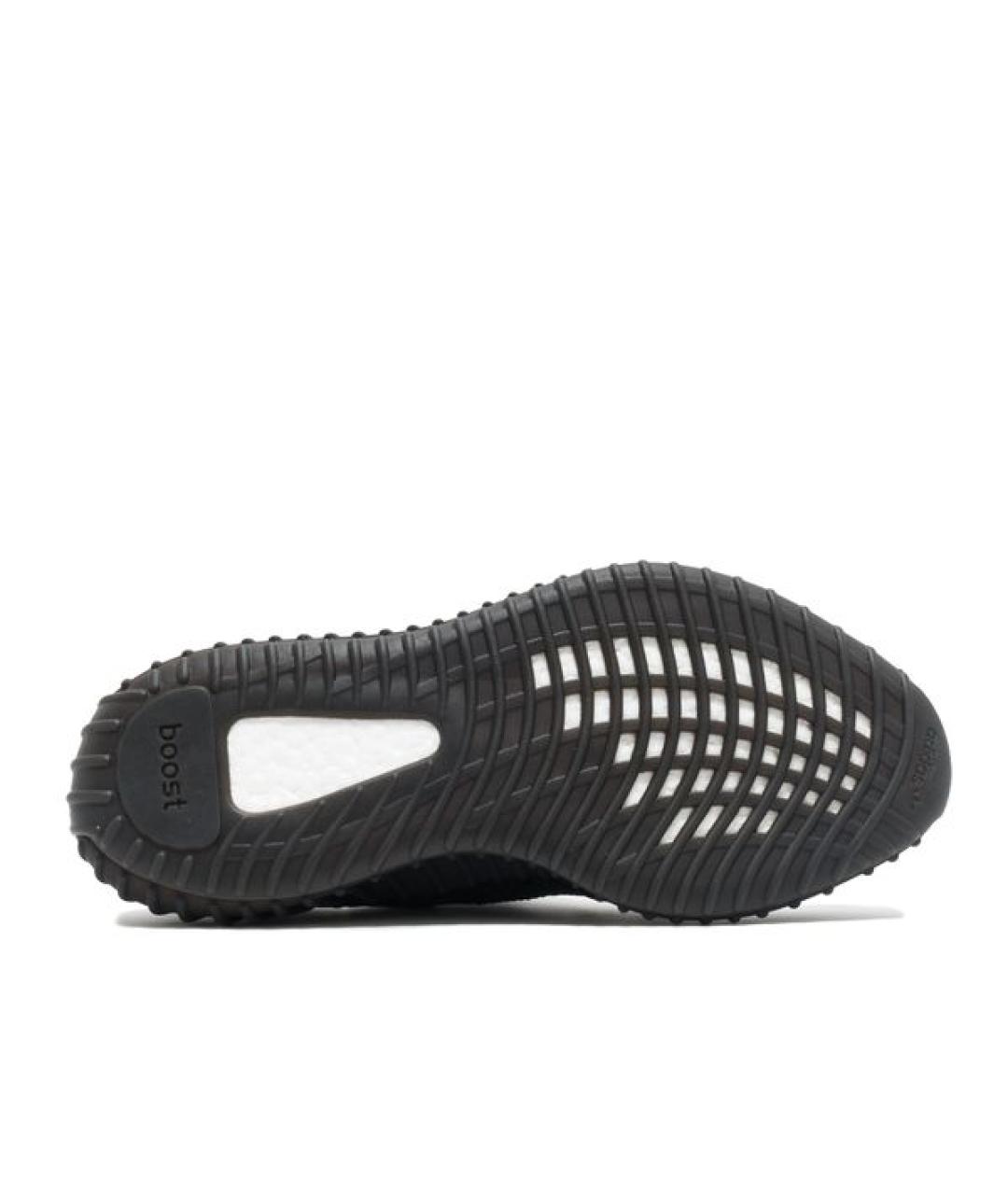 ADIDAS YEEZY Черные текстильные низкие кроссовки / кеды, фото 4