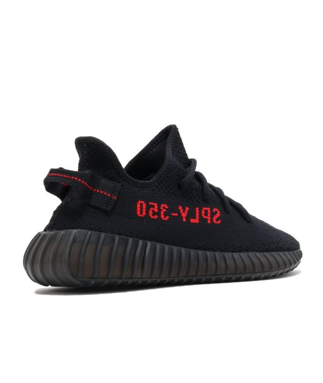 ADIDAS YEEZY Черные текстильные низкие кроссовки / кеды, фото 3