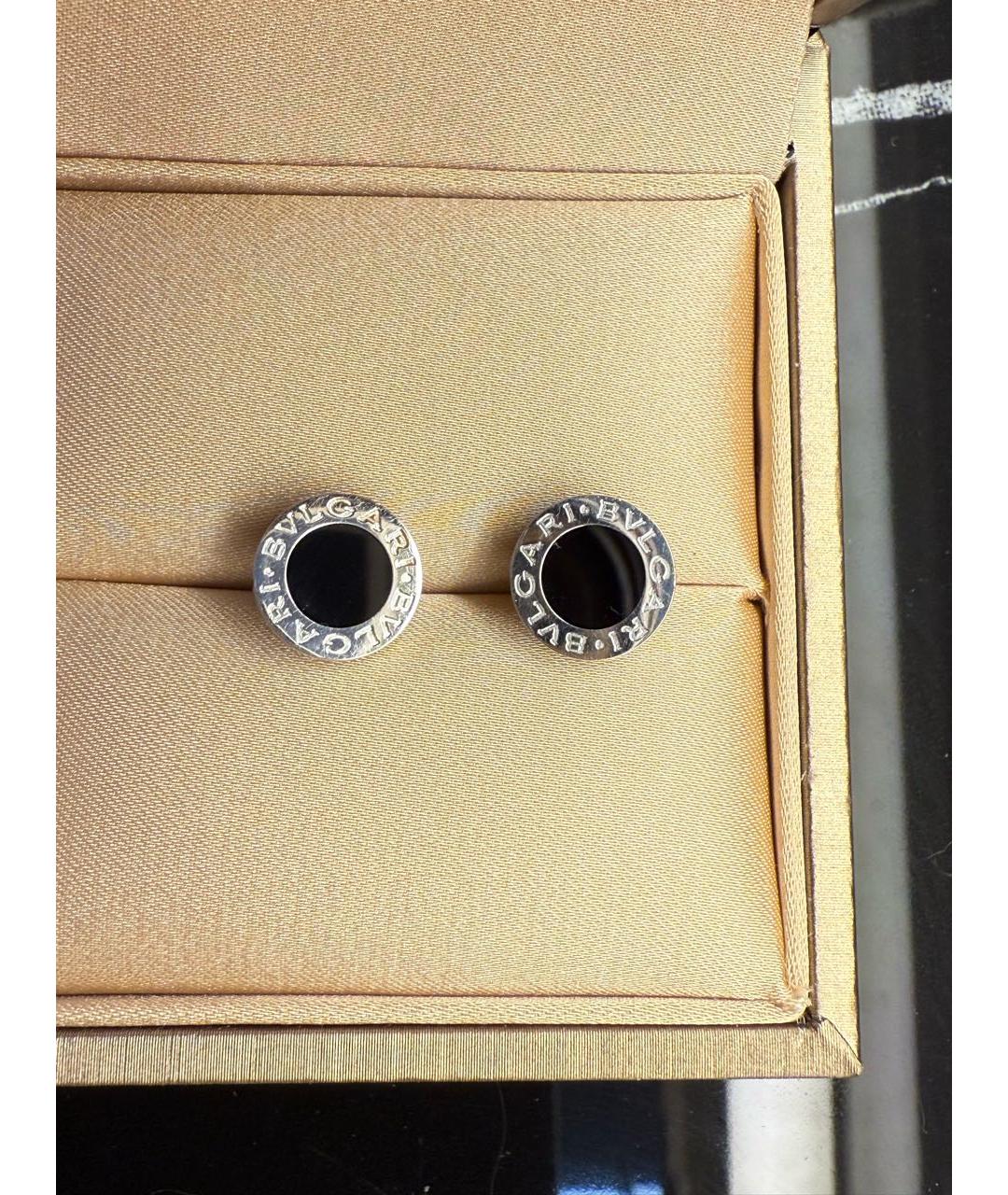 BVLGARI Серебряные серьги из белого золота, фото 5