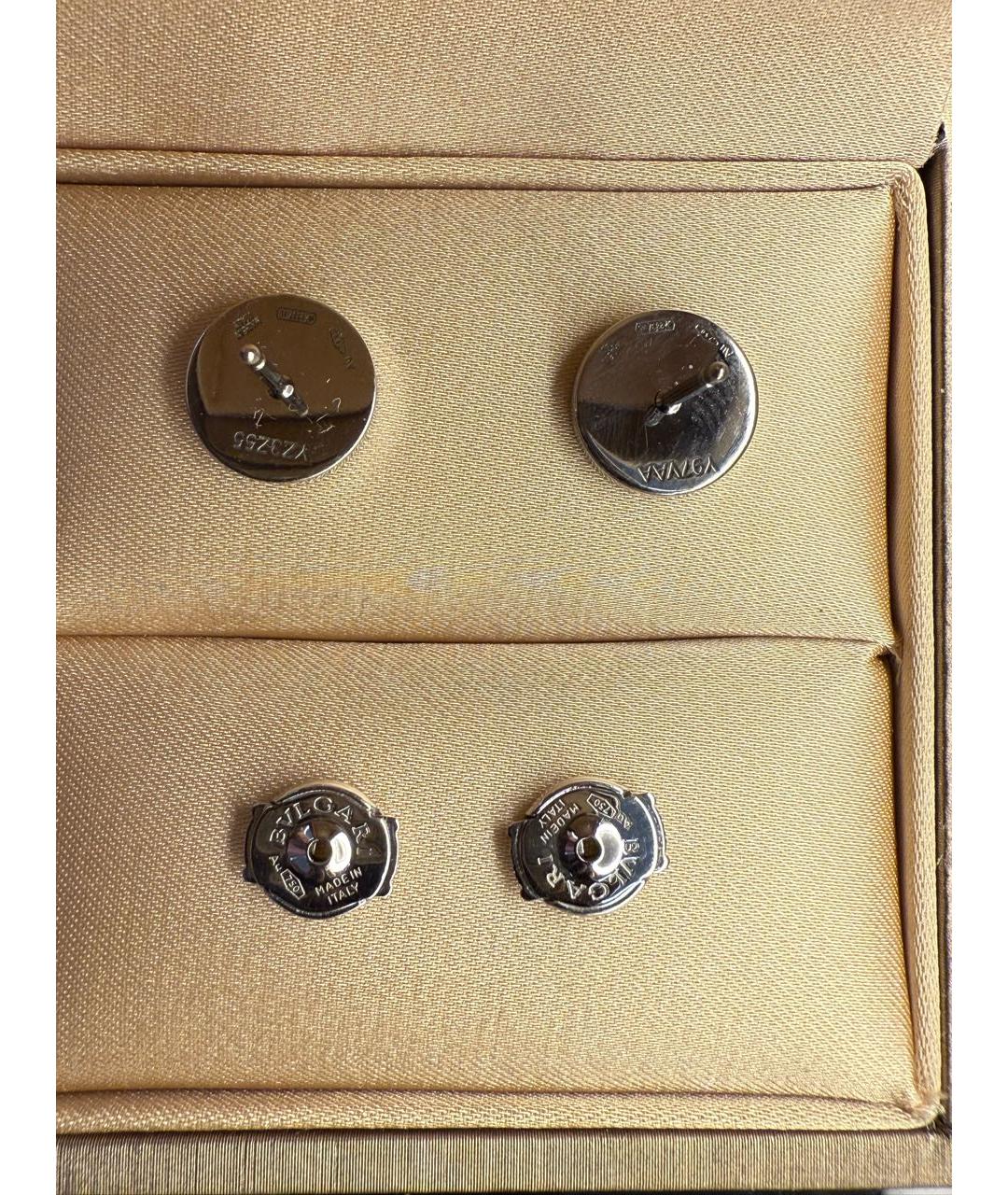 BVLGARI Серебряные серьги из белого золота, фото 3