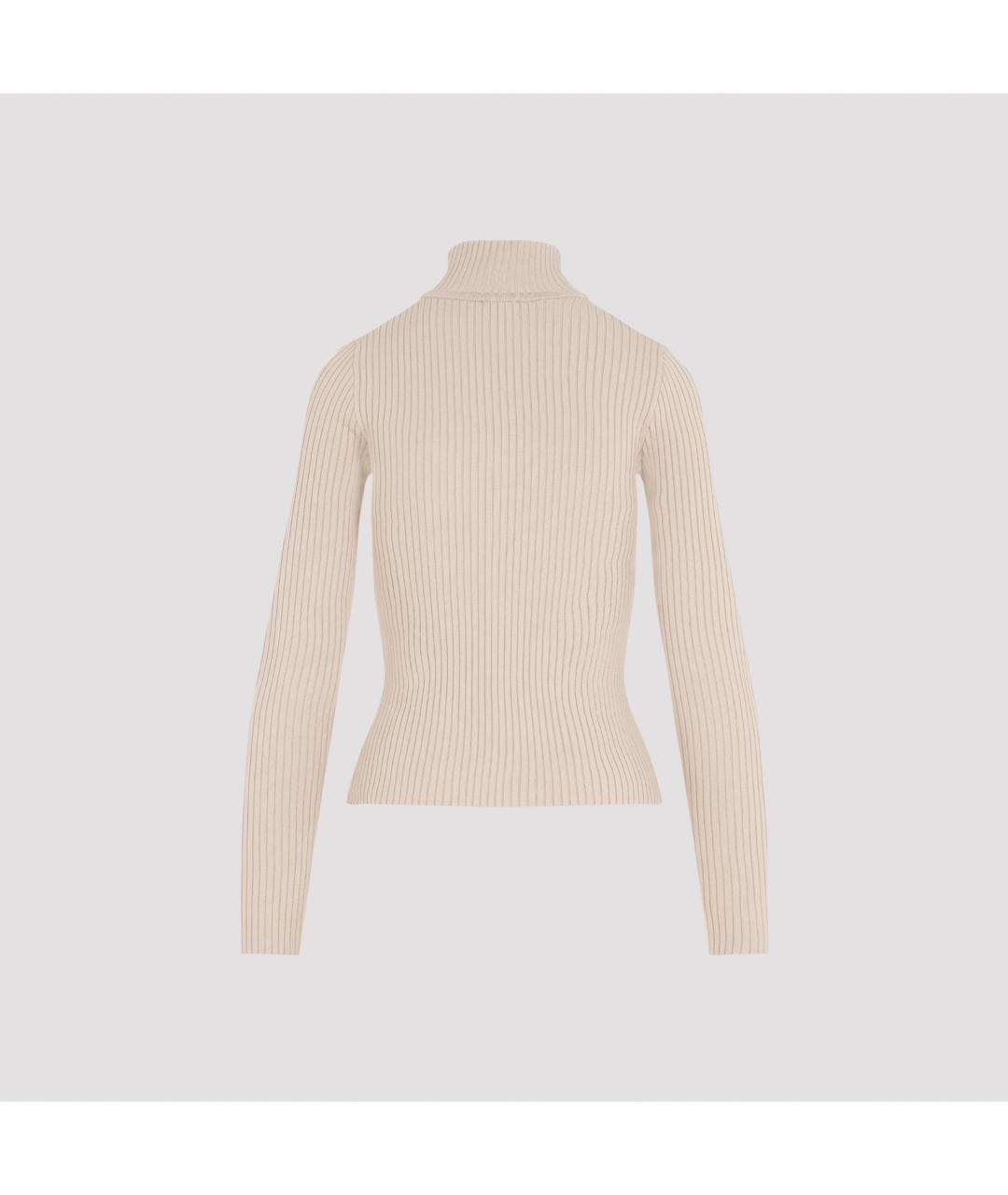 COURREGES Бежевый вискозный джемпер / свитер, фото 2