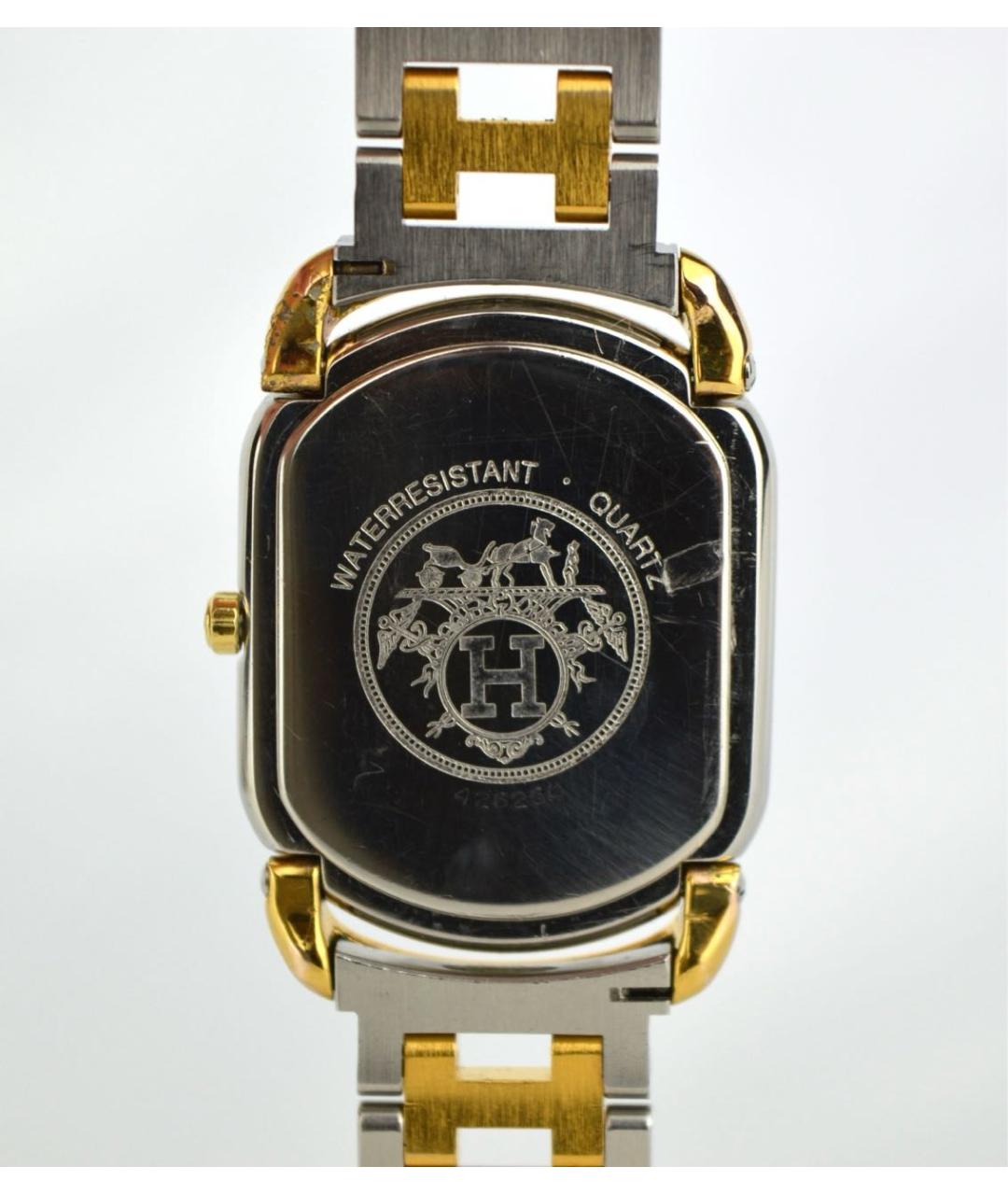 HERMES Серебряные позолоченные часы, фото 2