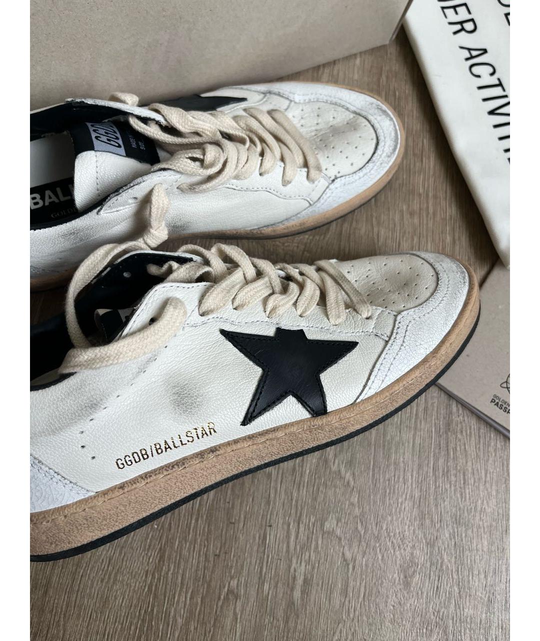 GOLDEN GOOSE DELUXE BRAND Белые кожаные кеды, фото 4