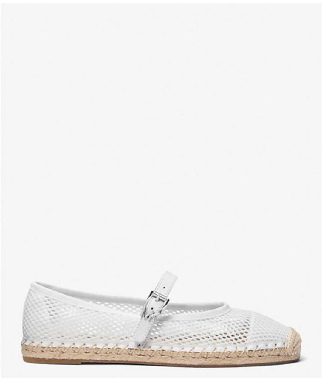 MICHAEL KORS Белые текстильные балетки, фото 6