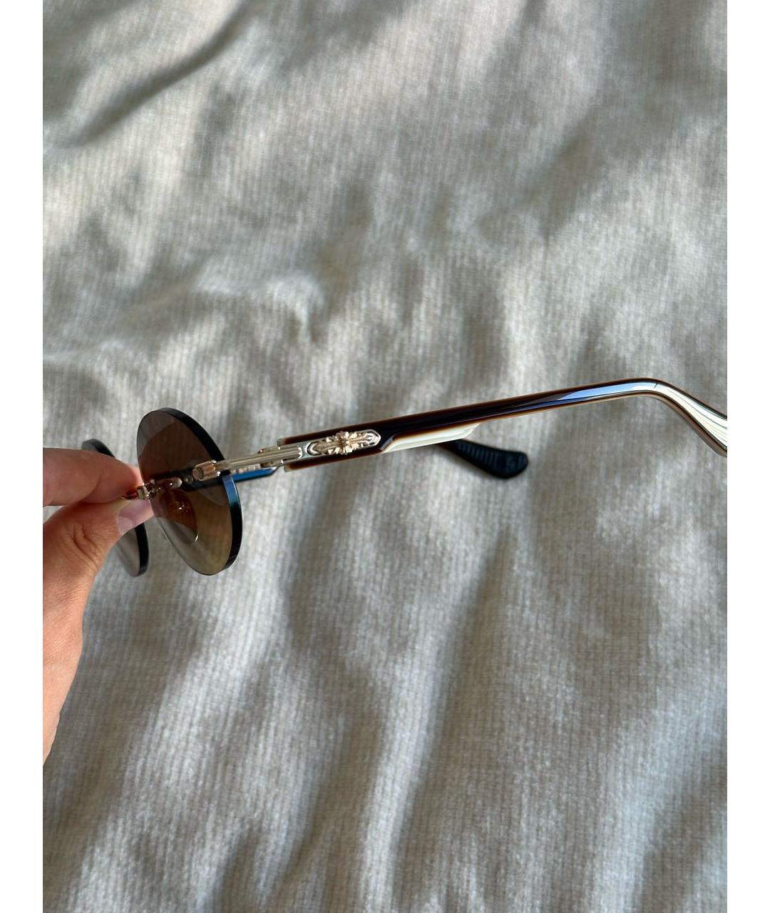 CHROME HEARTS Коричневые солнцезащитные очки, фото 2