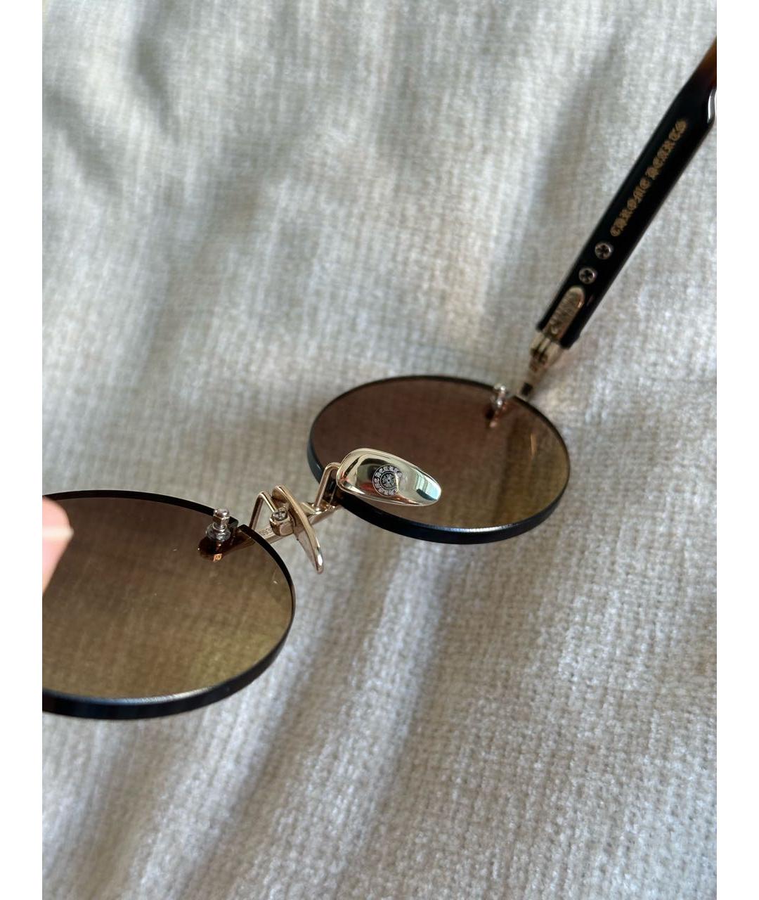 CHROME HEARTS Коричневые солнцезащитные очки, фото 3