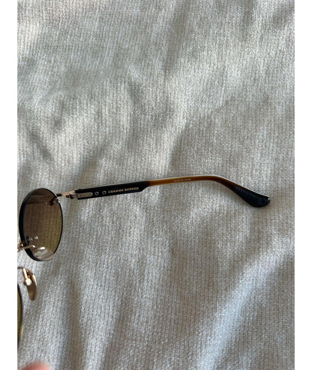 CHROME HEARTS Коричневые солнцезащитные очки, фото 5